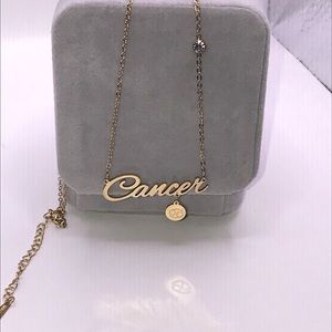 New Zodiac (Cancer) sign 18 KT Necklace, diamond pendant